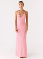 Jianna Knit Maxi Dress - Pink