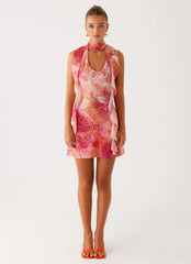 Tanner Mini Dress - Flamingo Fling