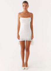 Axel Beaded Mini Dress - White