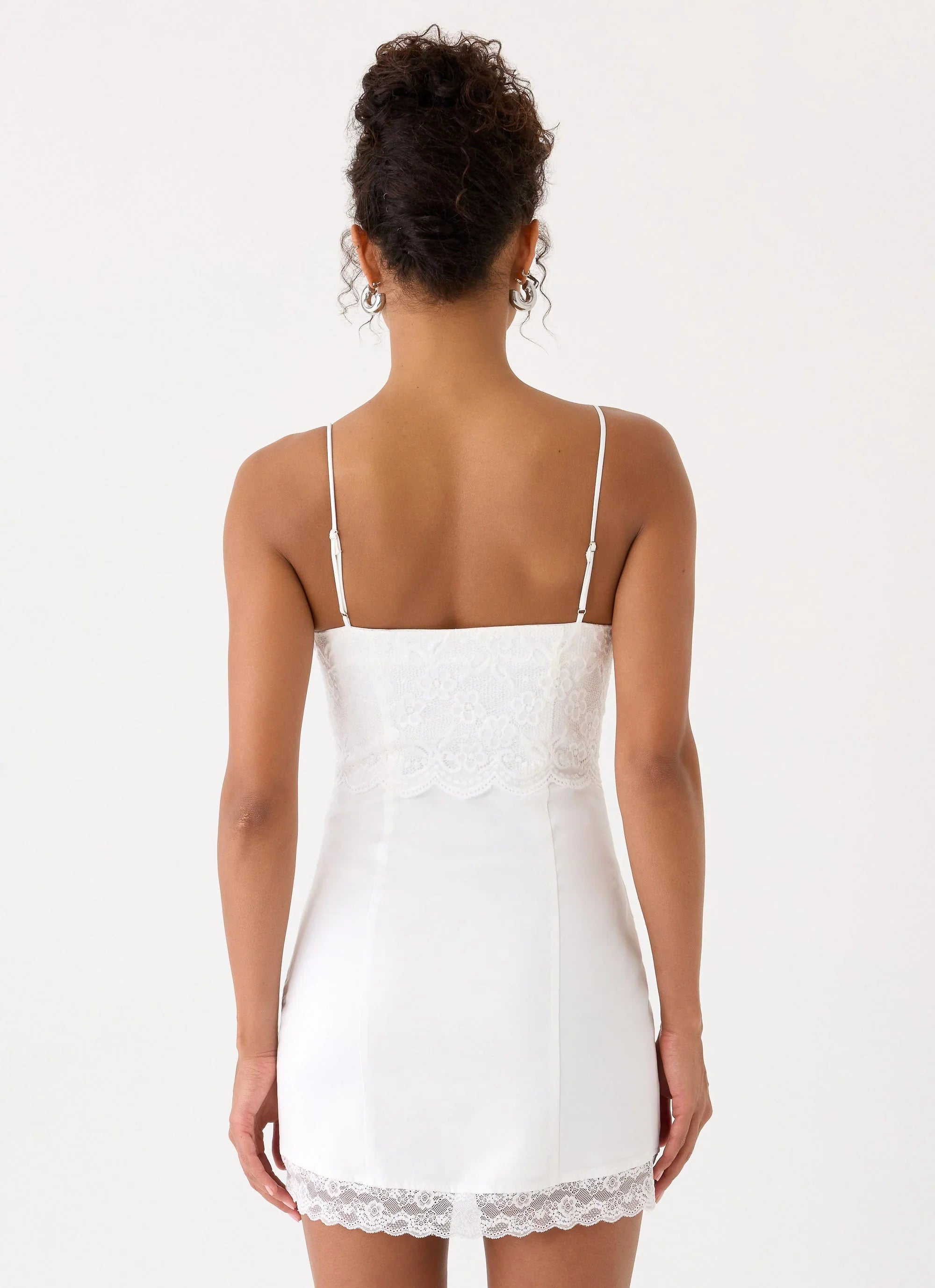 Aloura Lace Mini Dress - White