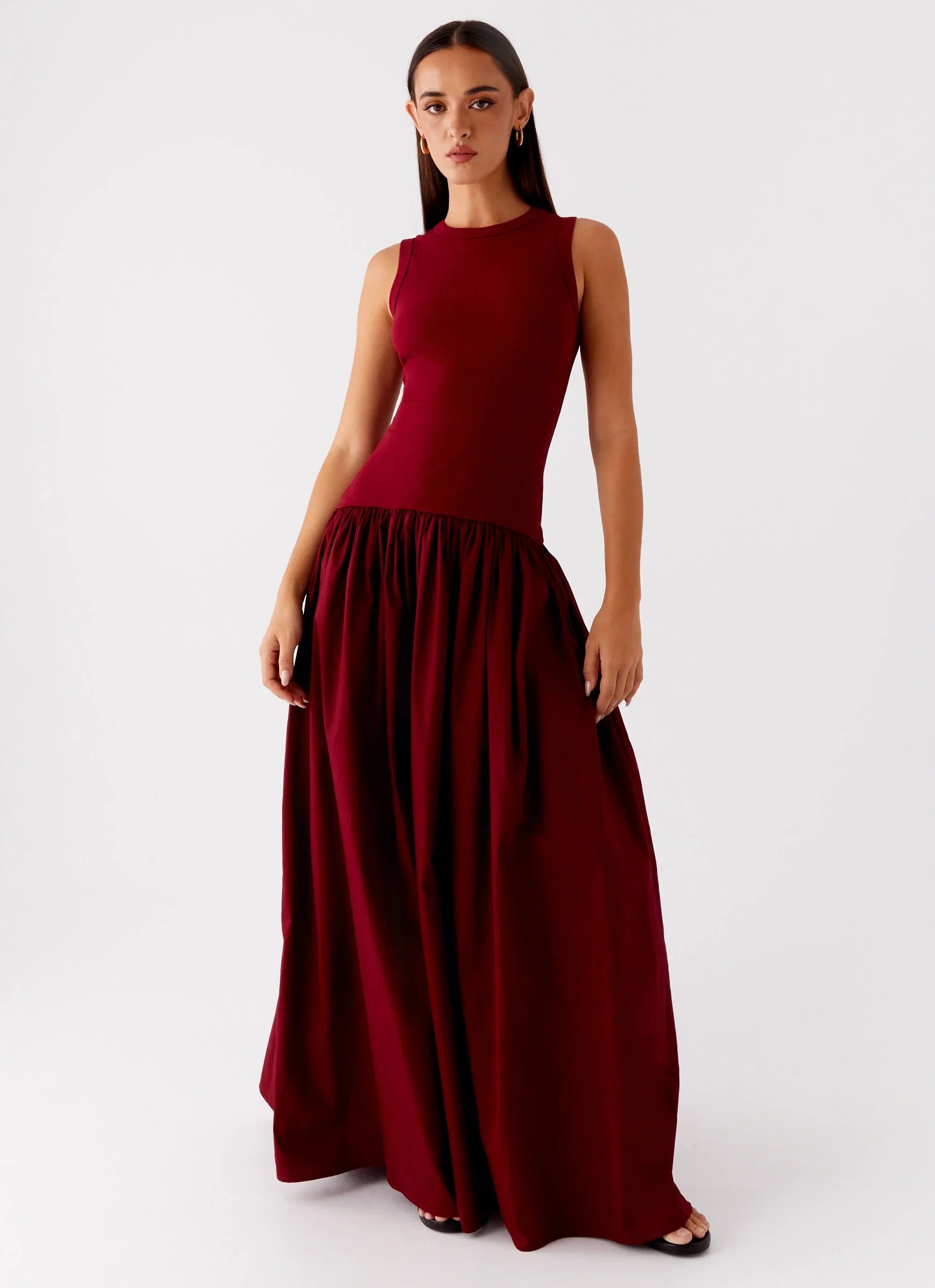 Shivani Maxi Dress - Maroon