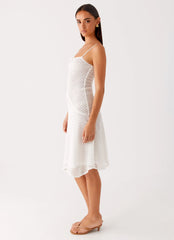 Tamar Midi Dress - White