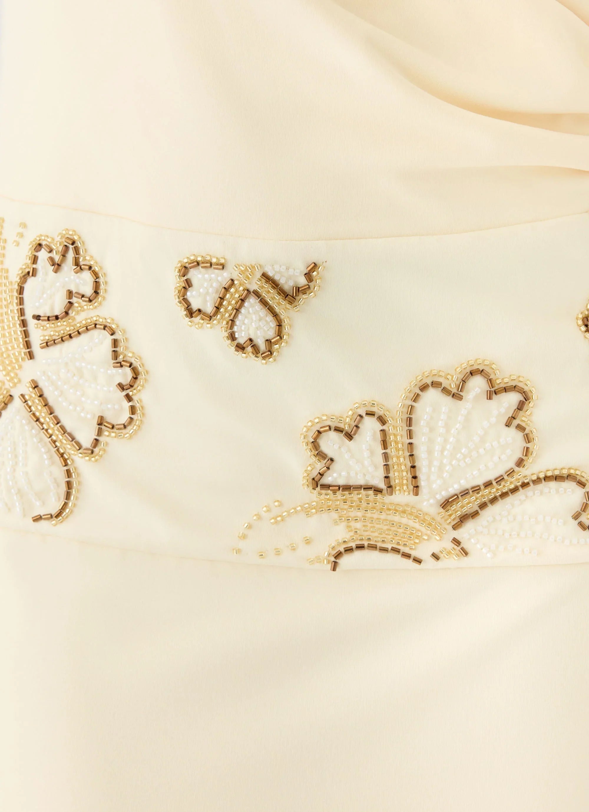 Sandrine Beaded Maxi Dress - Yellow