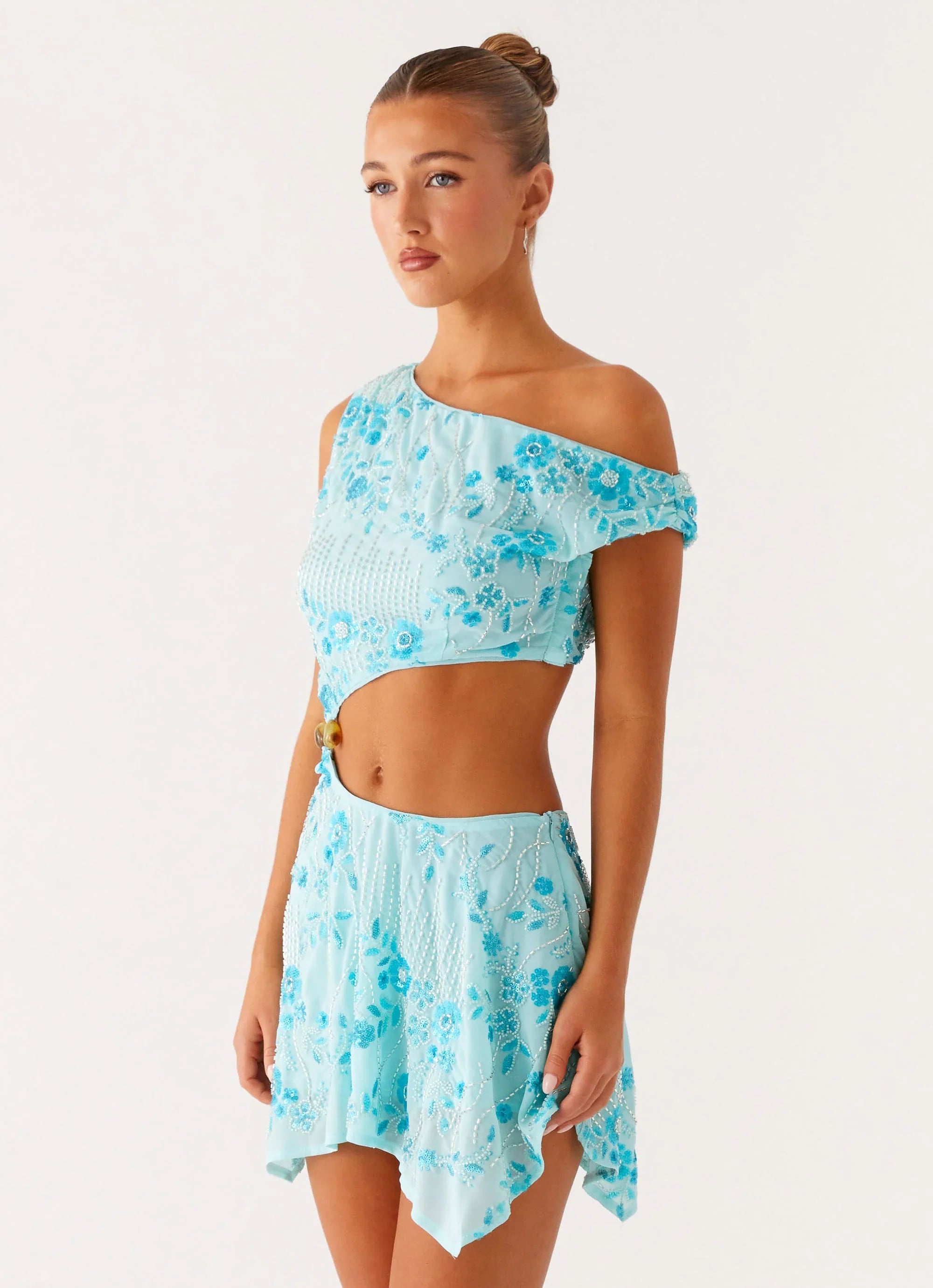 Aletta Sequin Mini Dress - Blue