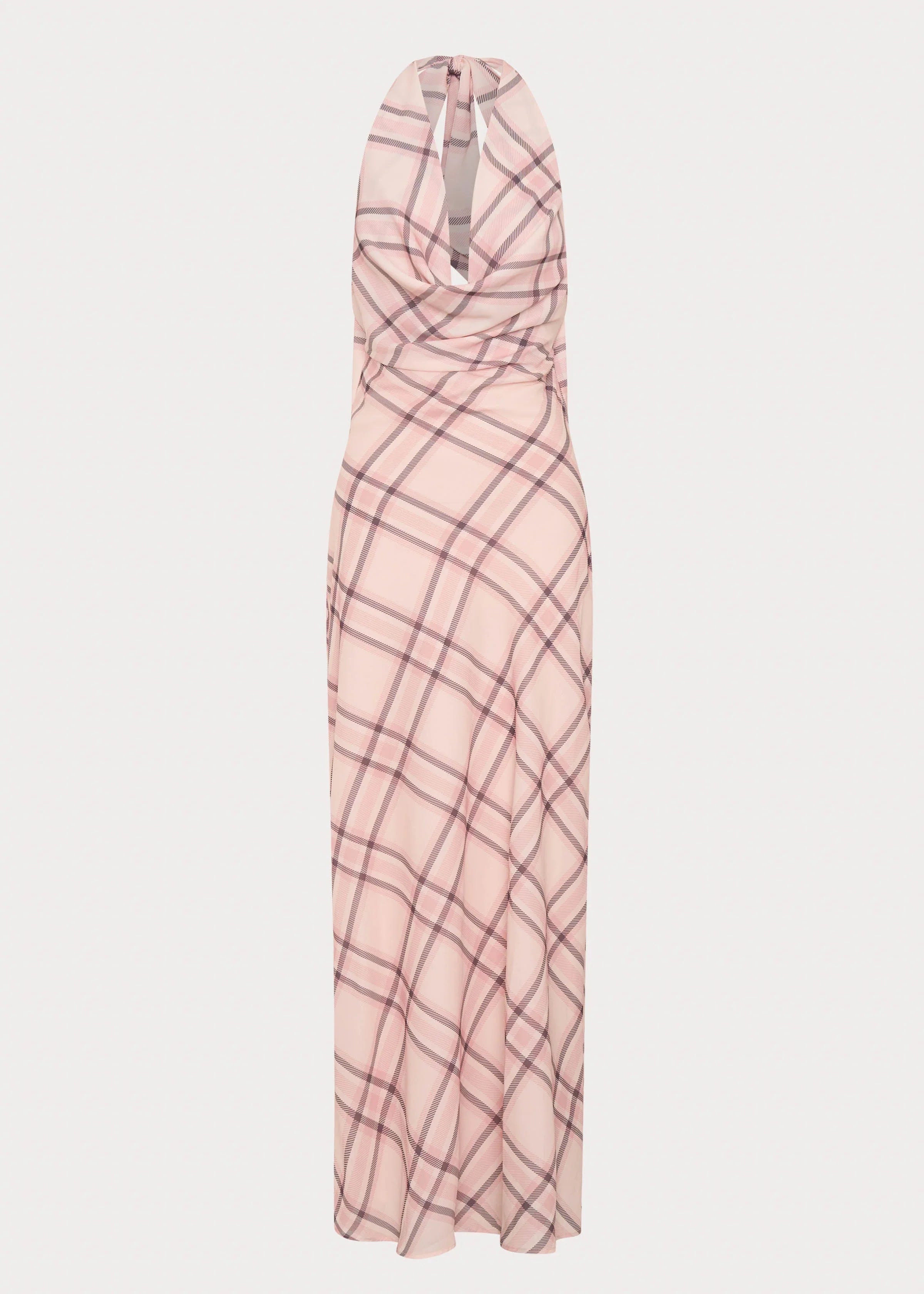 Muse Maxi Dress - Pink Check