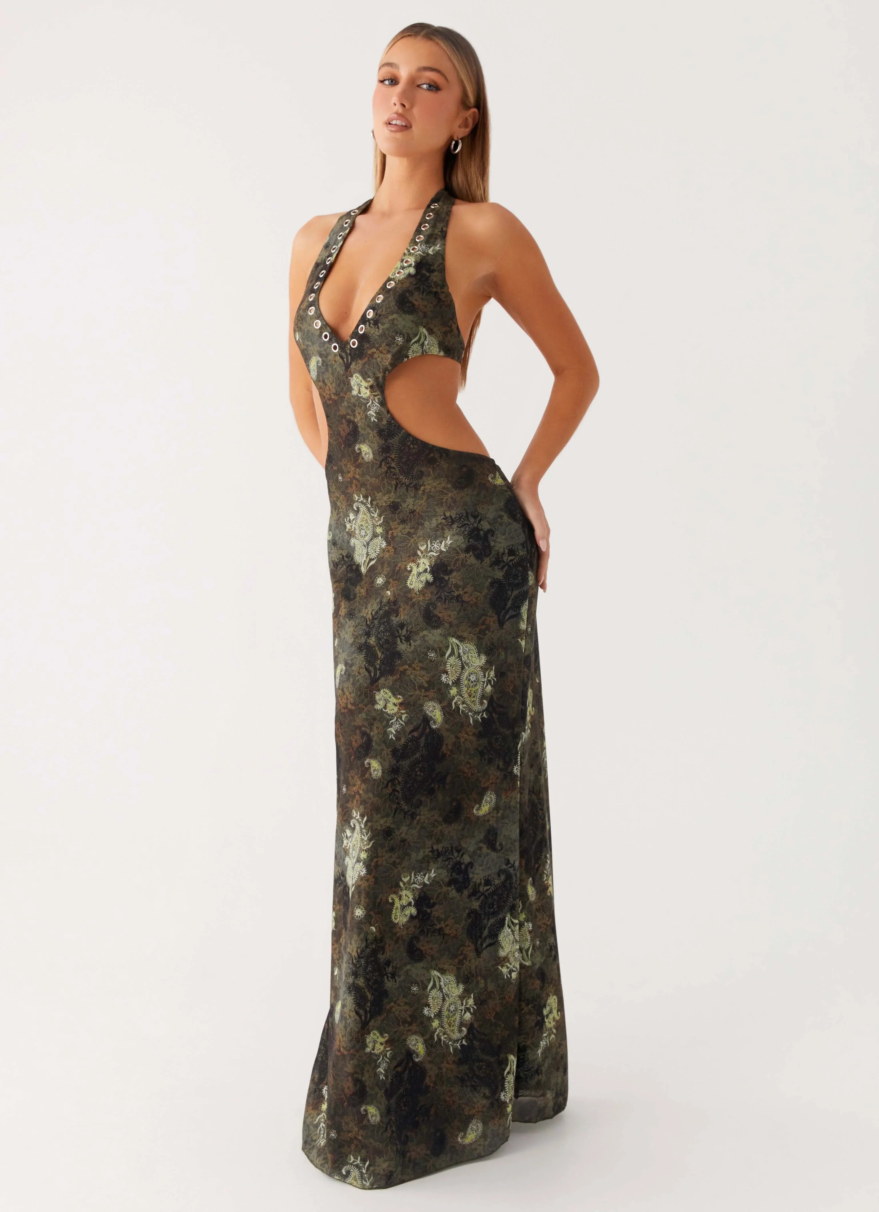 Indra Maxi Dress - Cyber Floral
