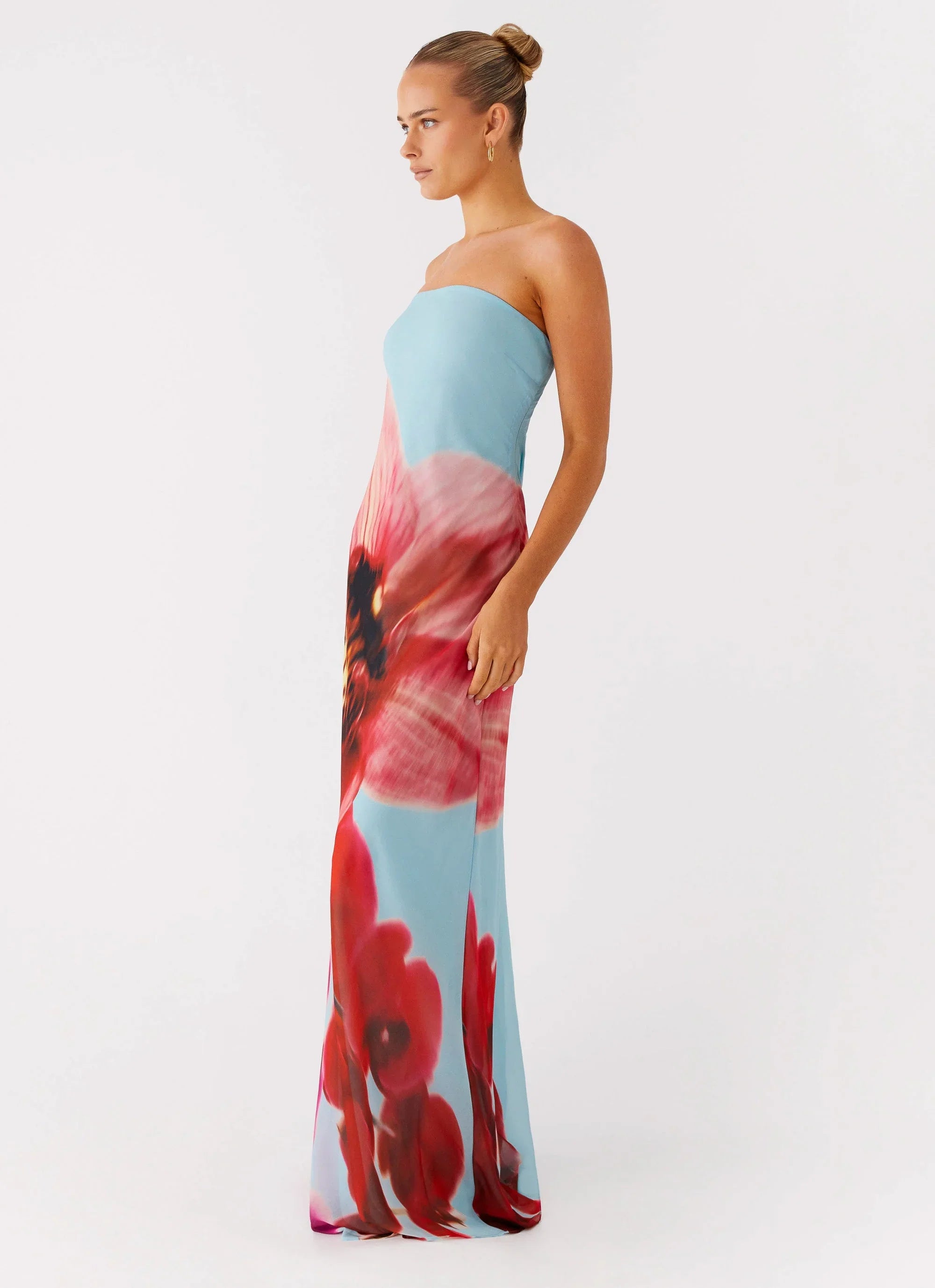 Amelle Maxi Dress - Turquoise Bloom