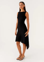 Winona Midi Dress - Black