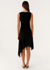 Winona Midi Dress - Black