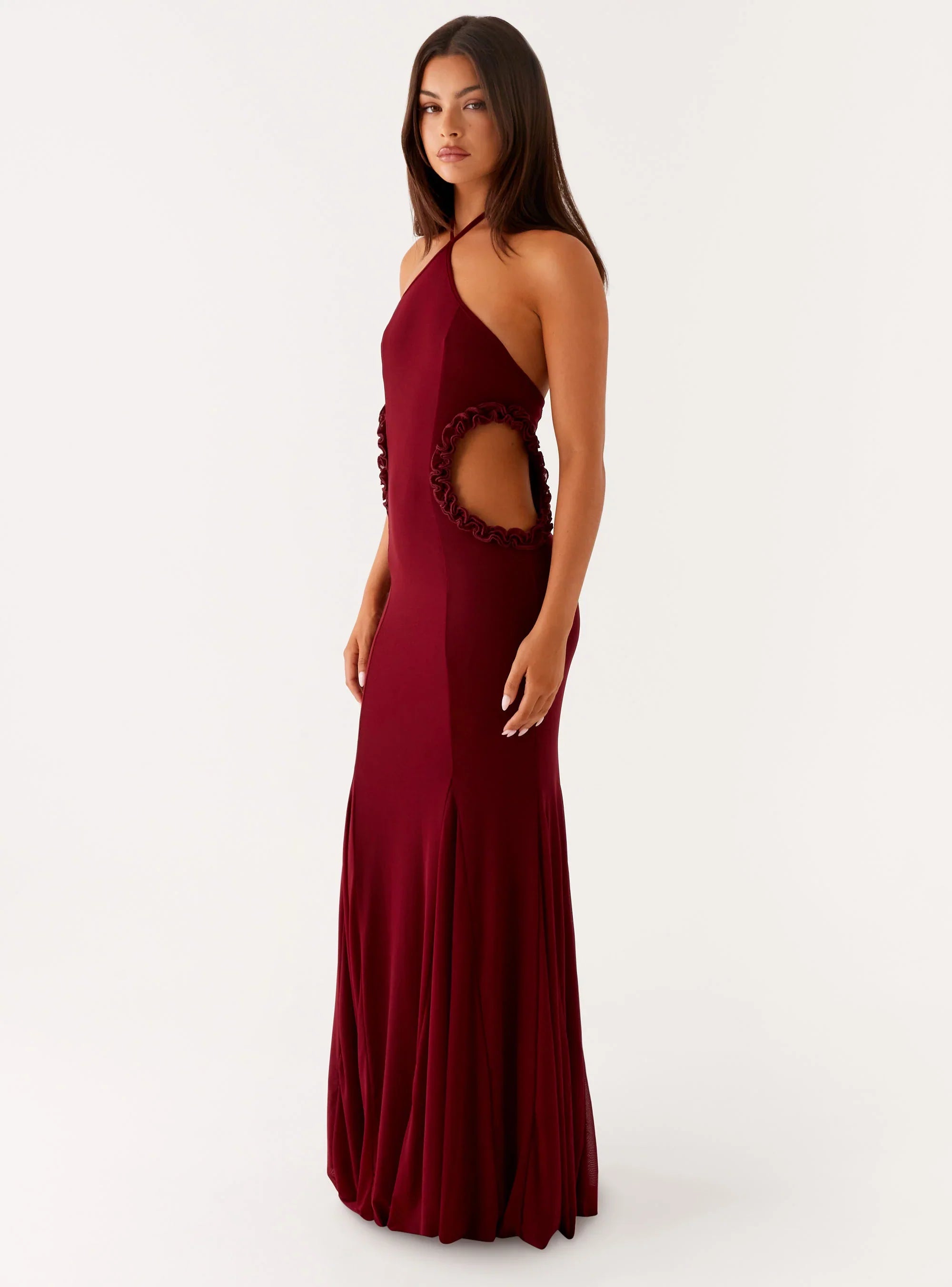 Jemima Maxi Dress - Raspberry Wine
