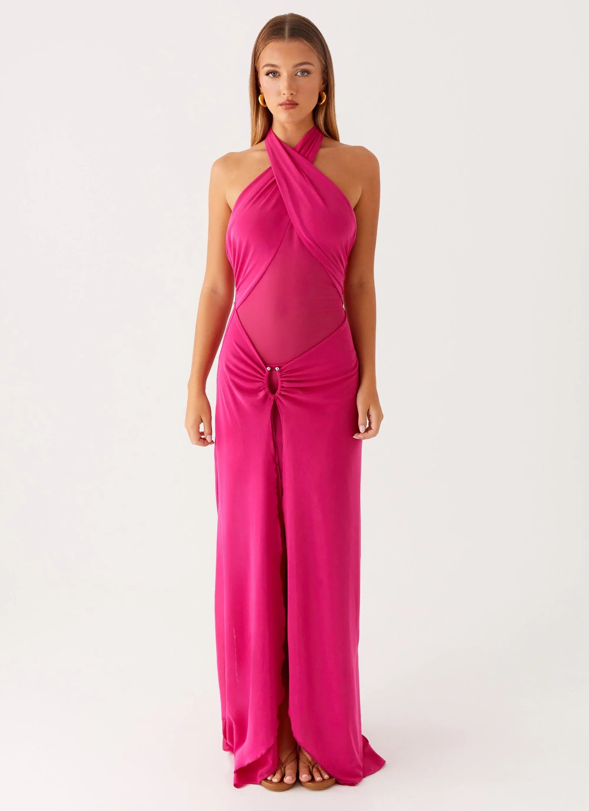 Ericka Maxi Dress - Hot Pink