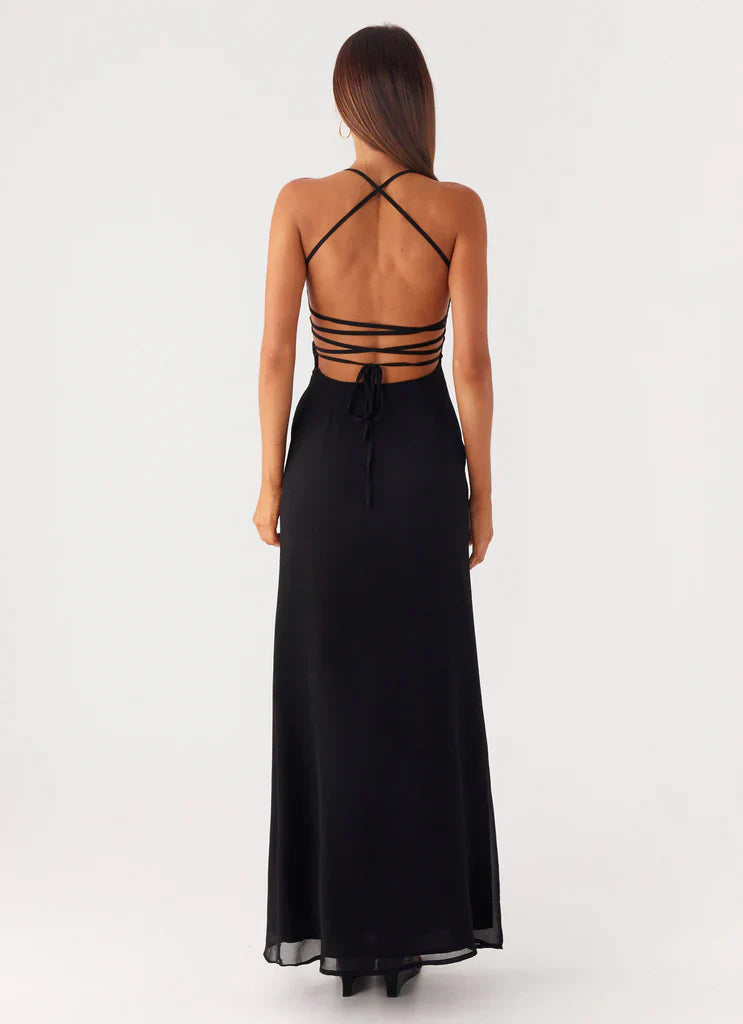 Peggy Maxi Dress - Black