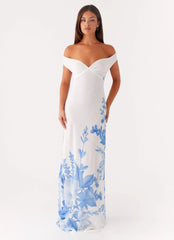 Krissa Maxi Dress - Blue Floral