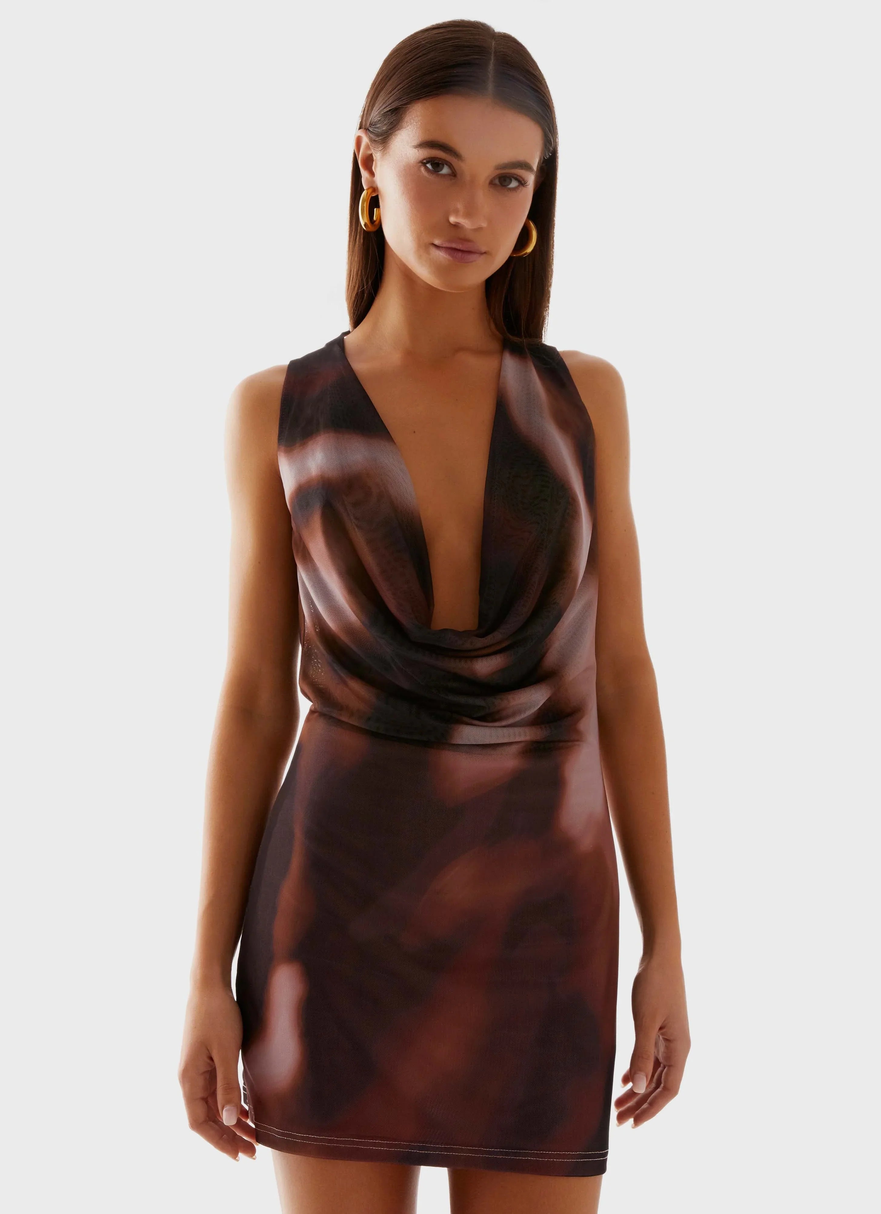 Larson Mini Dress - Black Gradient