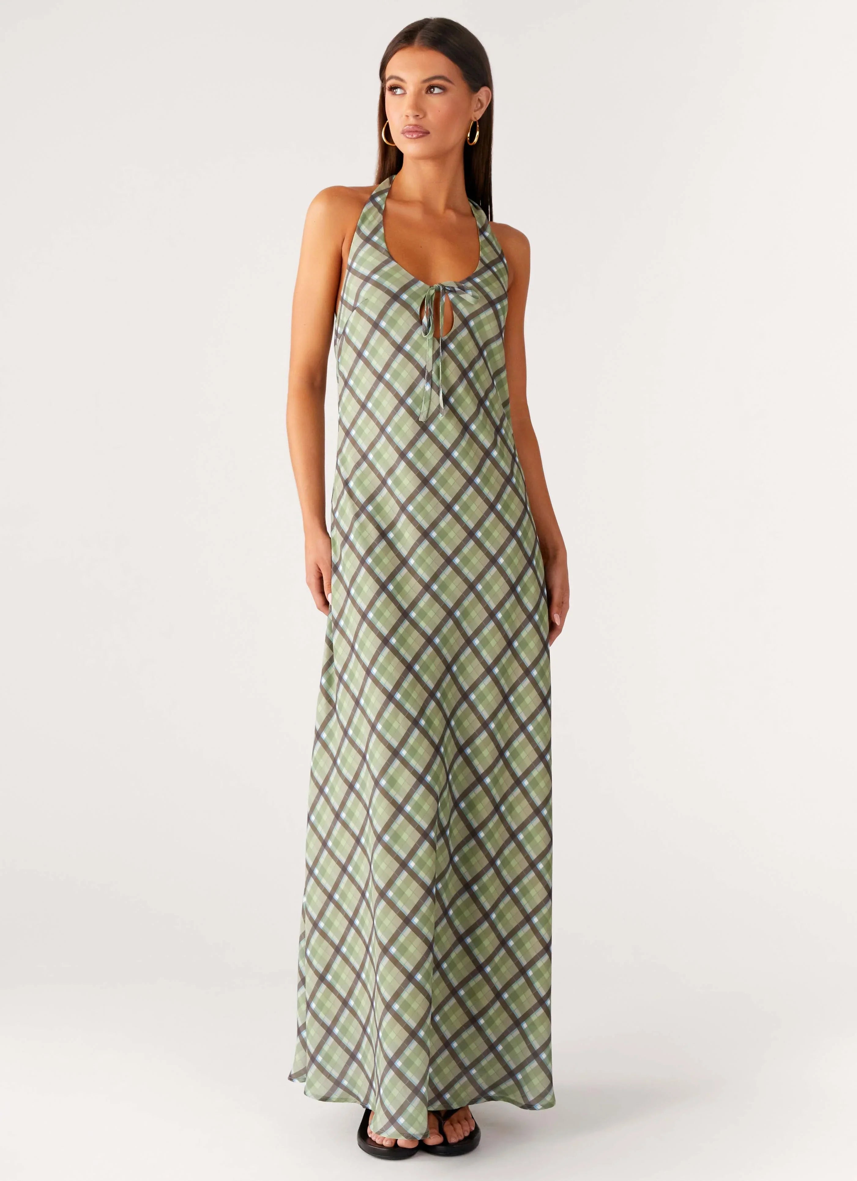 Coralie Maxi Dress - Cedar Check