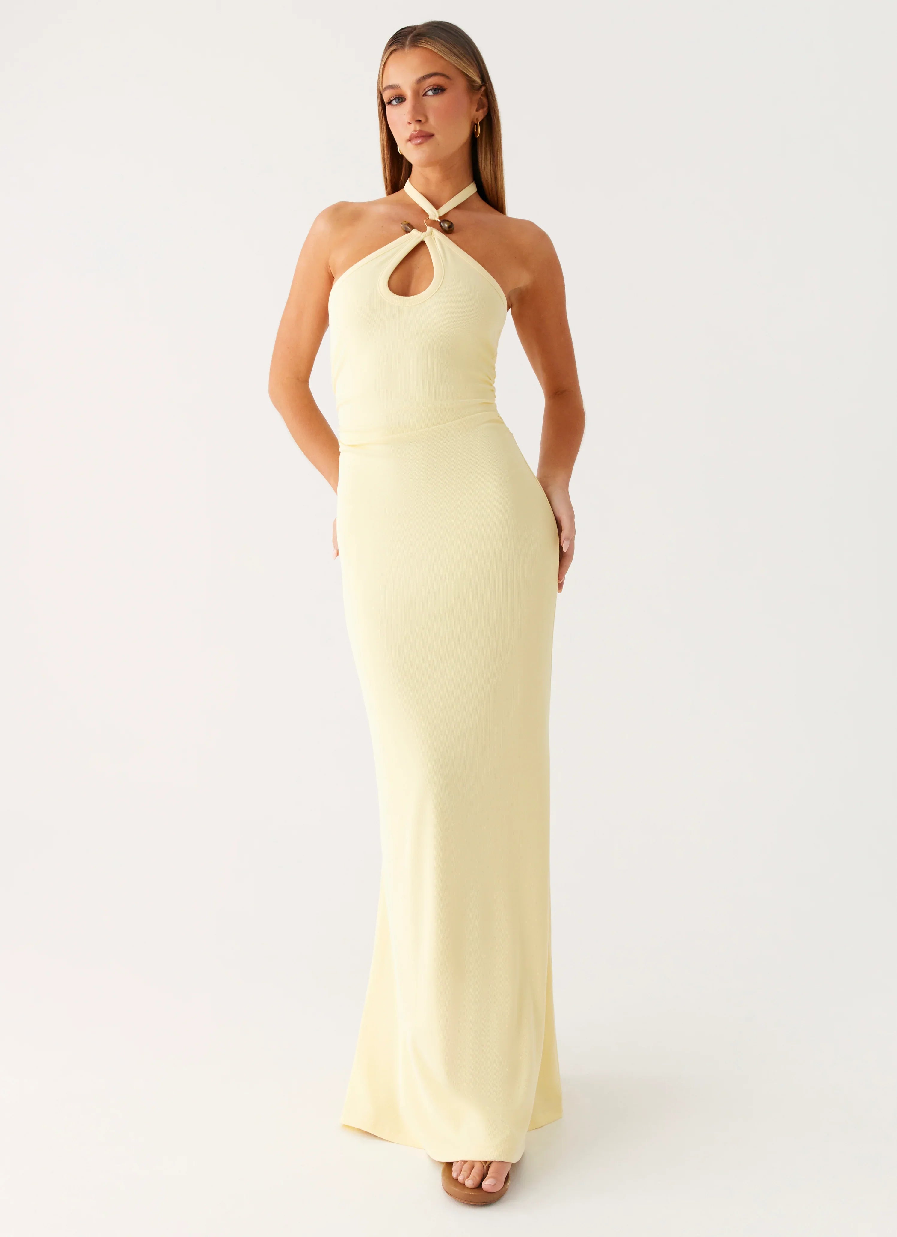 Instant Attraction Maxi Dress - Yellow
