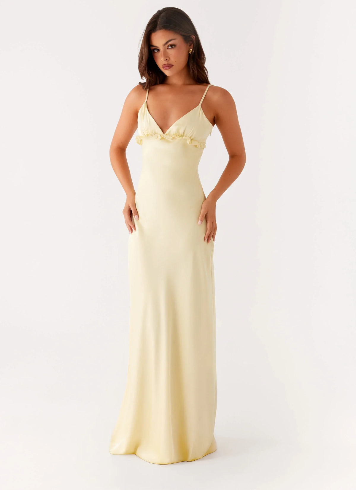 Elona Maxi Dress - Baby Yellow