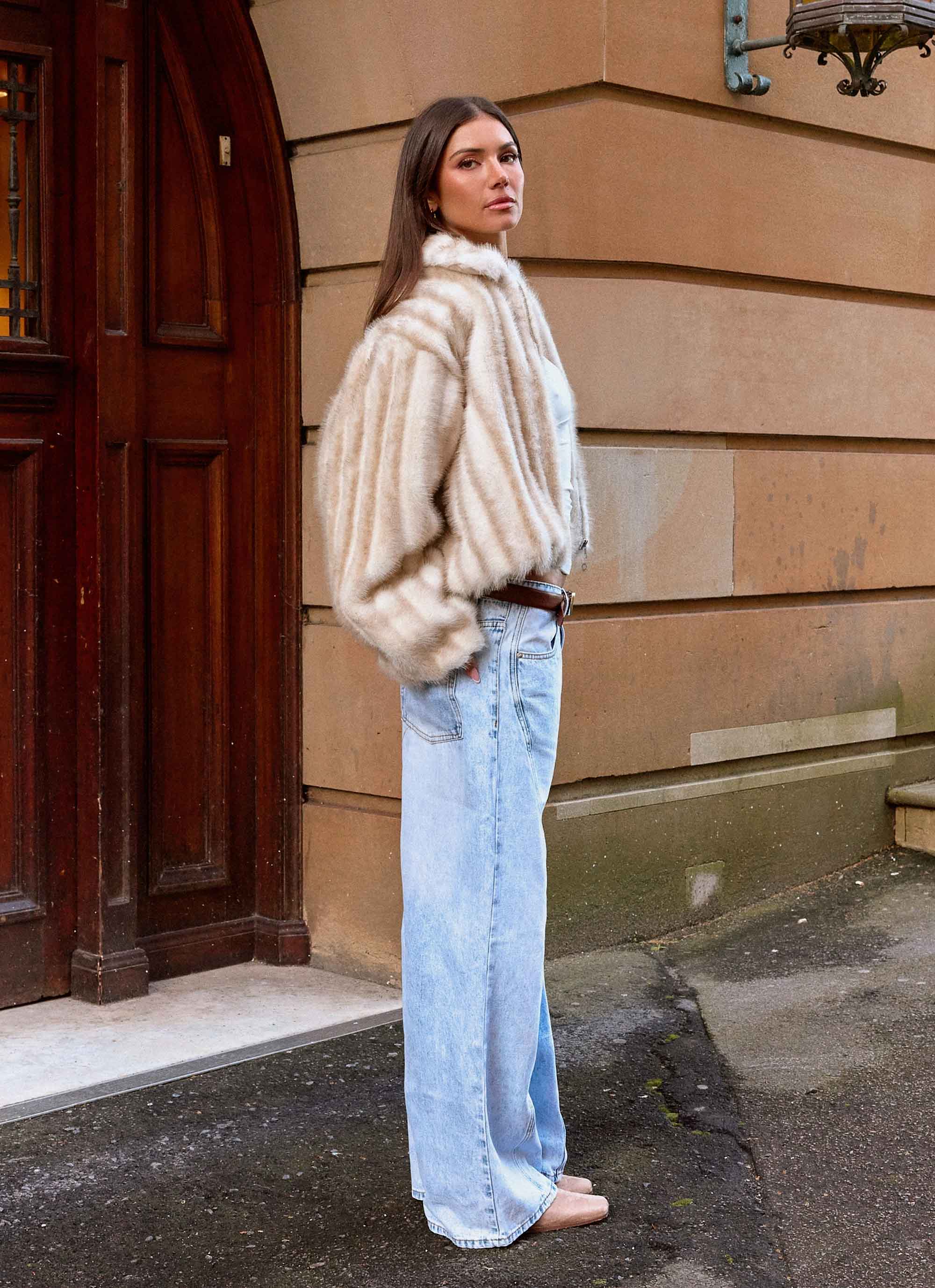 Naylor Faux Fur Jacket - Blonde