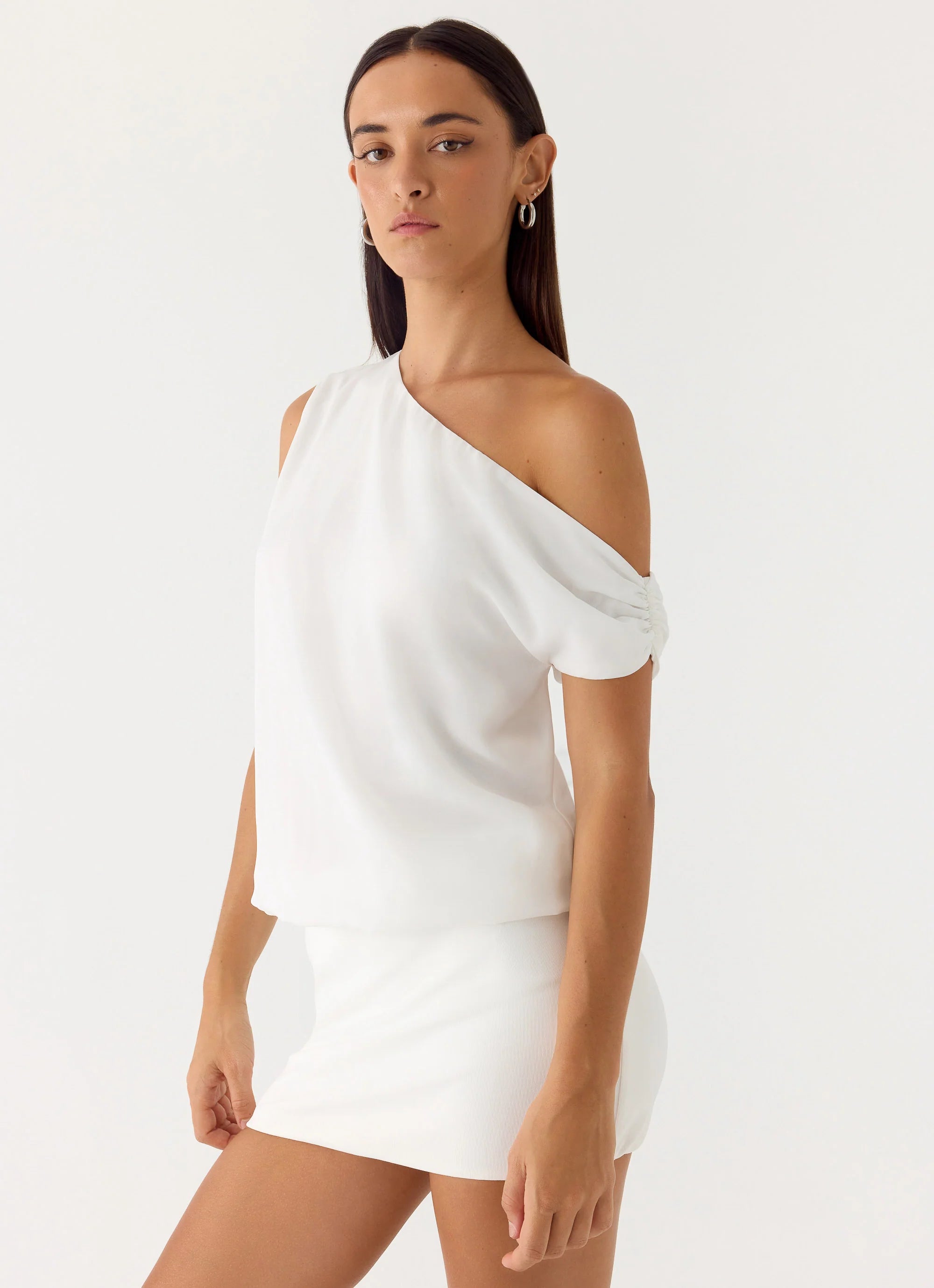 Stick Around Mini Dress - White