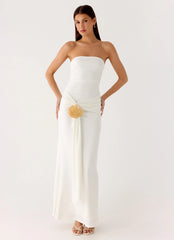 Party After Party Shell Maxi Dress - White