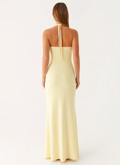Instant Attraction Maxi Dress - Yellow