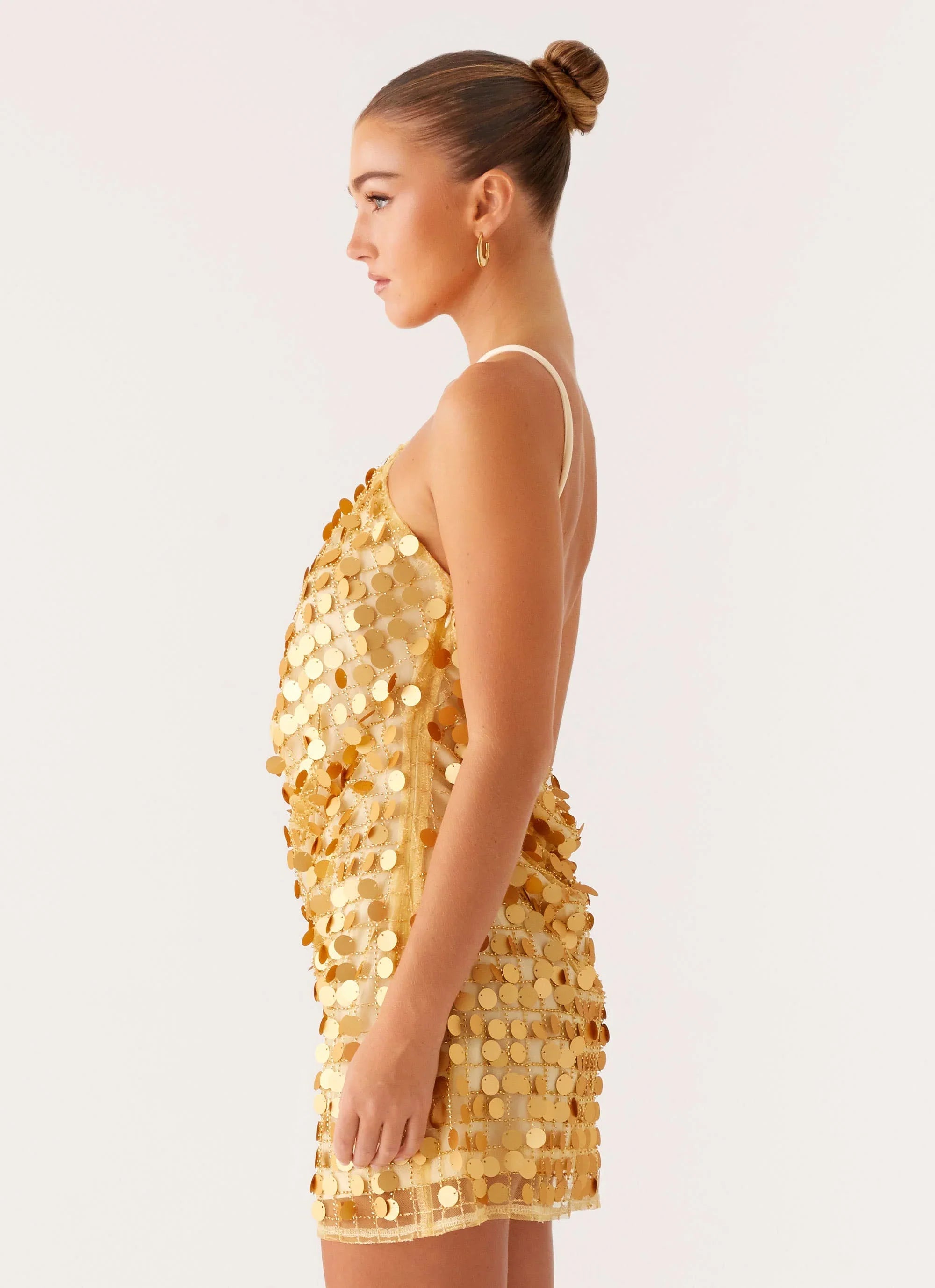 Xander Sequin Mini Dress - Gold