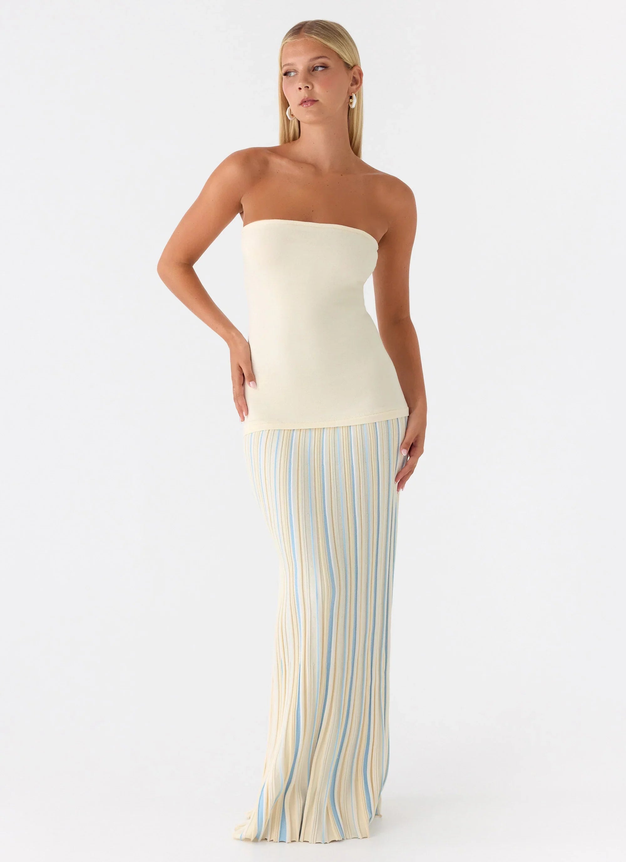 Otillie Knit Maxi Dress - Yellow