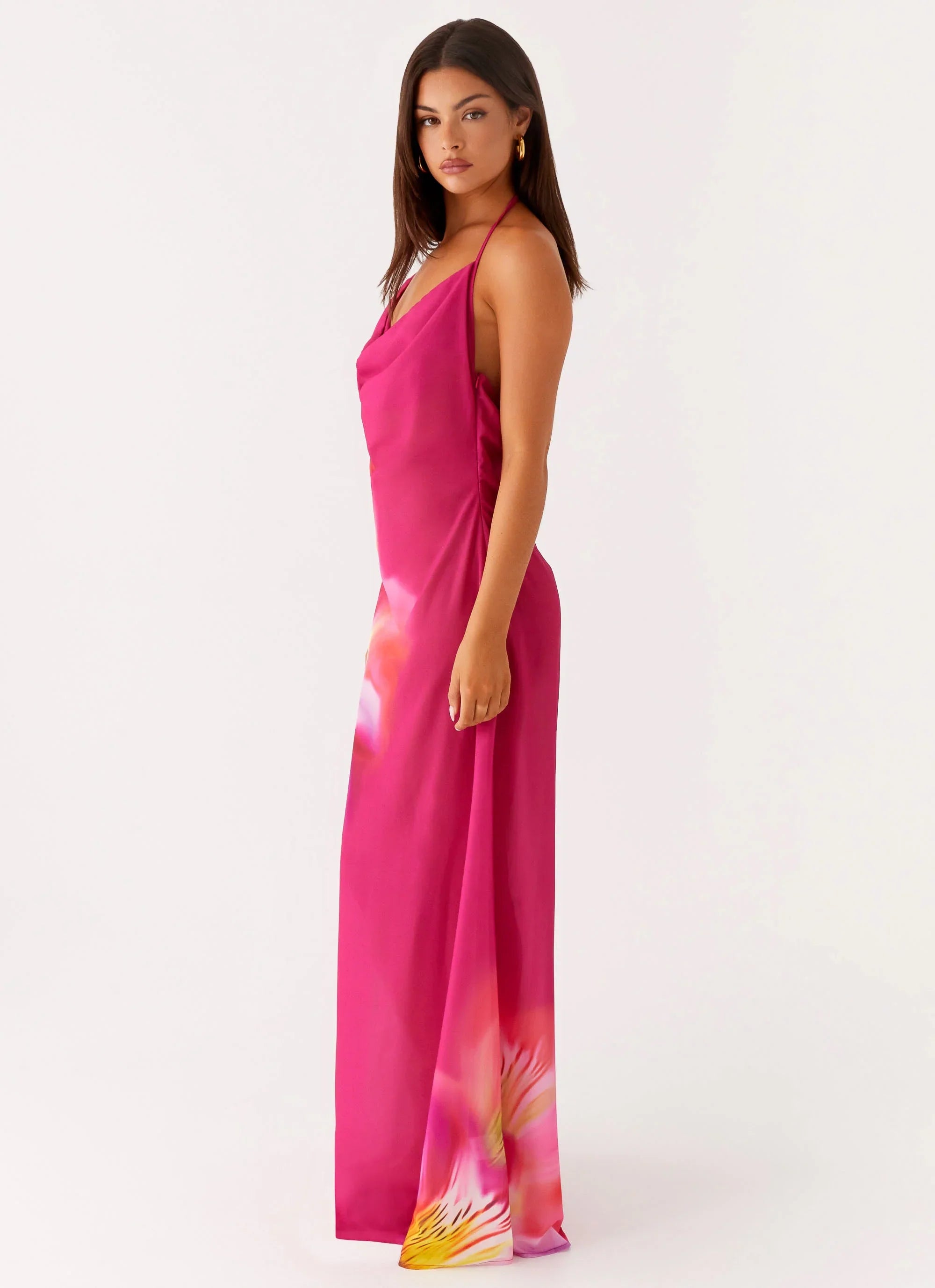 Fantasy Maxi Dress - Pink Tropical