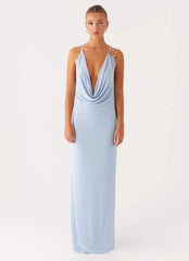 Game Player Maxi Dress - Blue