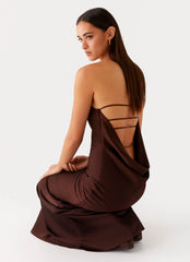 Endless Nights Maxi Dress - Chocolate