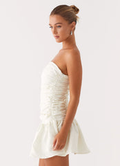 Ray Of Light Mini Dress - White