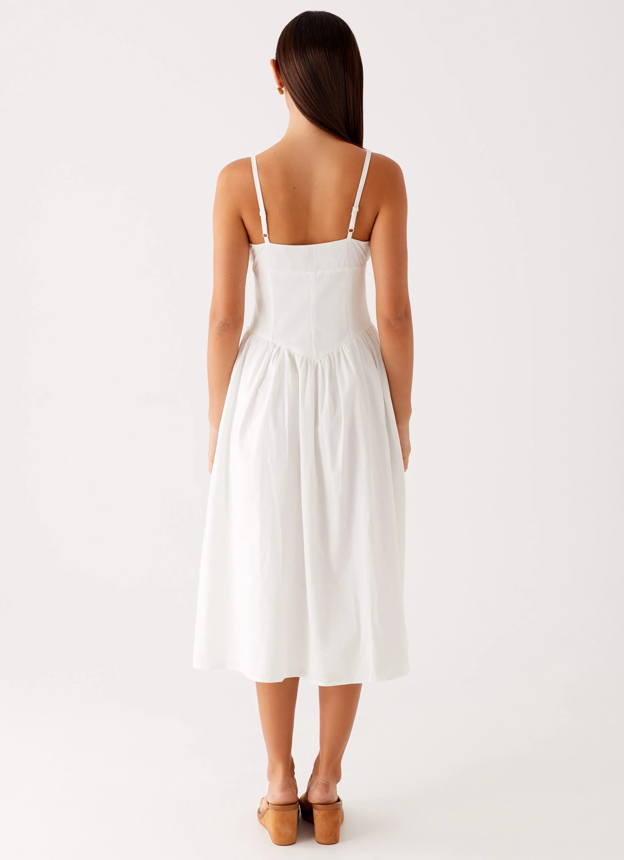 Phillipa Midi Dress - White