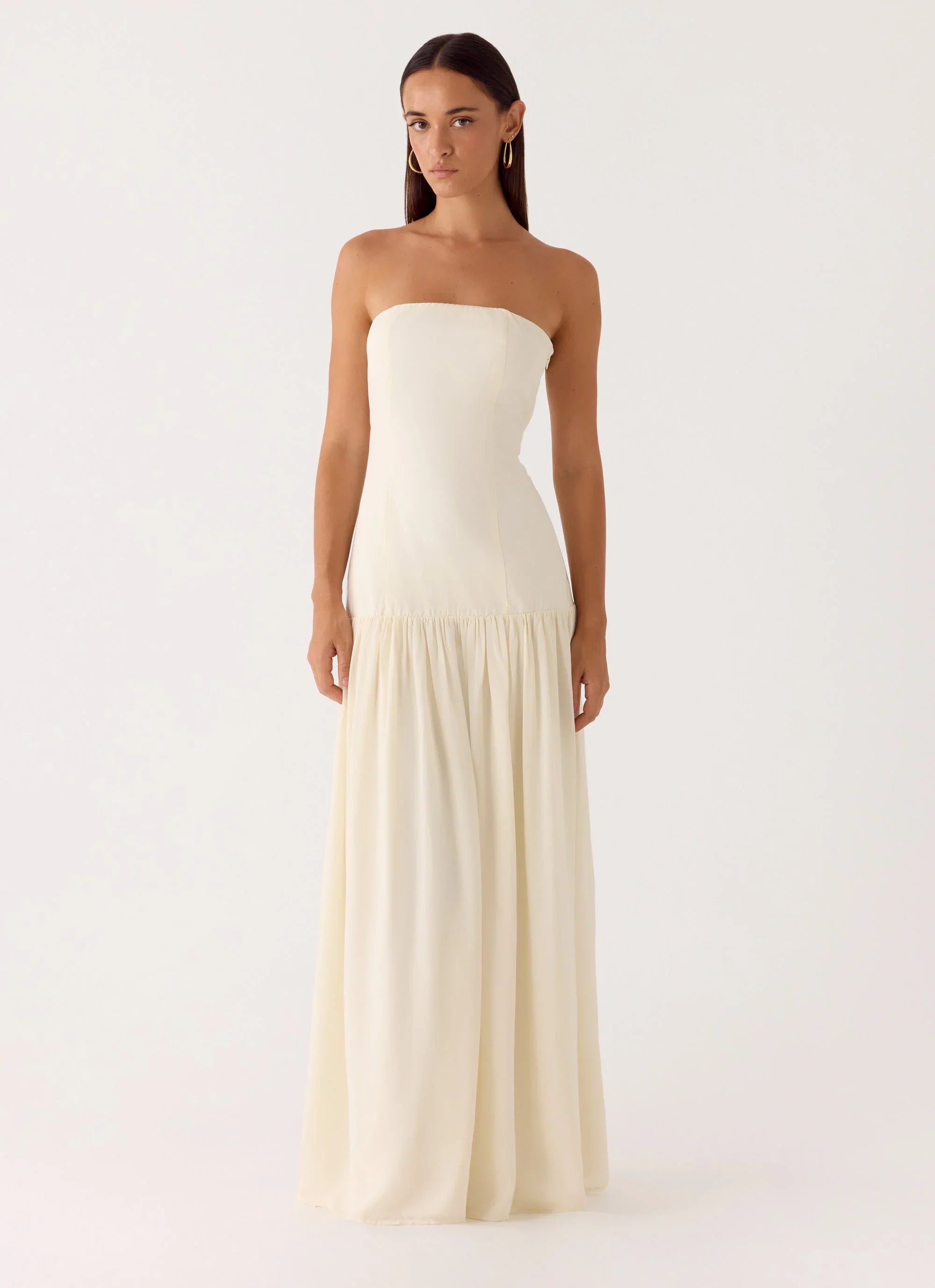 Slowing Tide Maxi Dress - Ivory