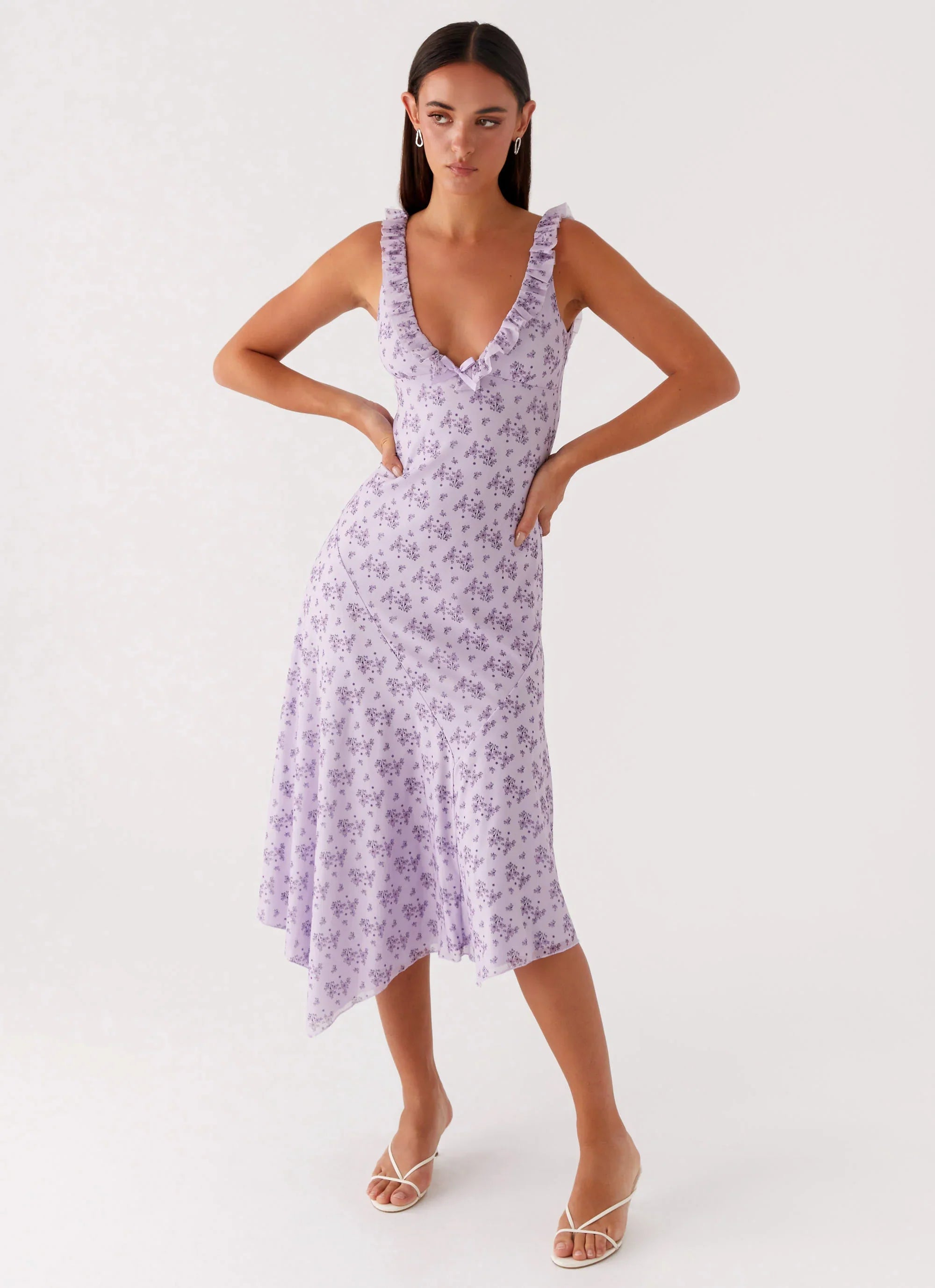 Asteri Midi Dress - Lavender Meadow