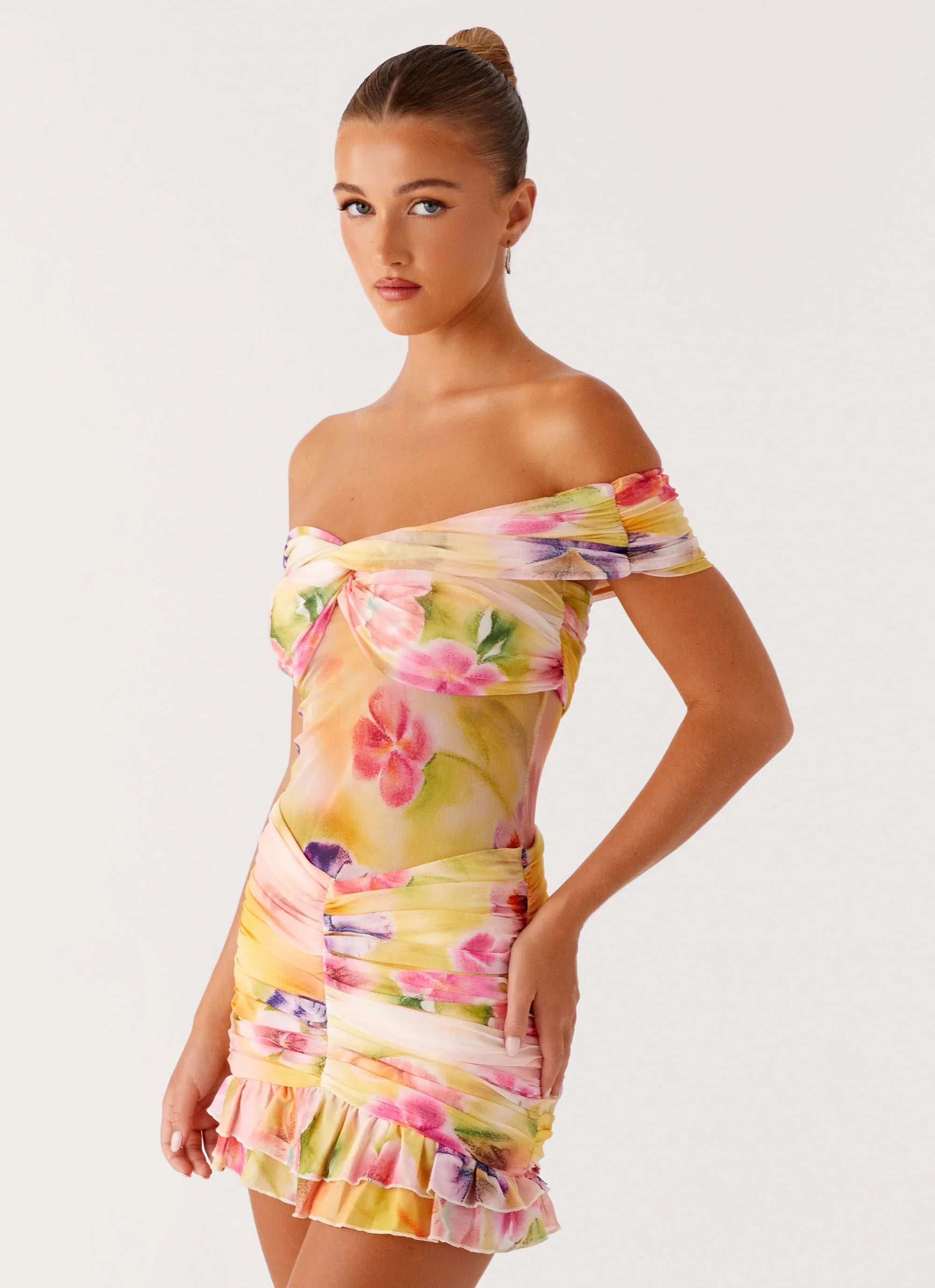 Frances Mini Dress - Sunburst Floral