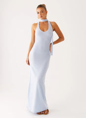 Eddie Knit Maxi Dress - Blue