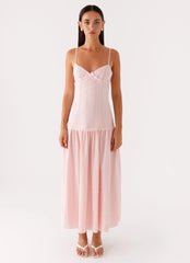 Found You Midi Dress - Pink