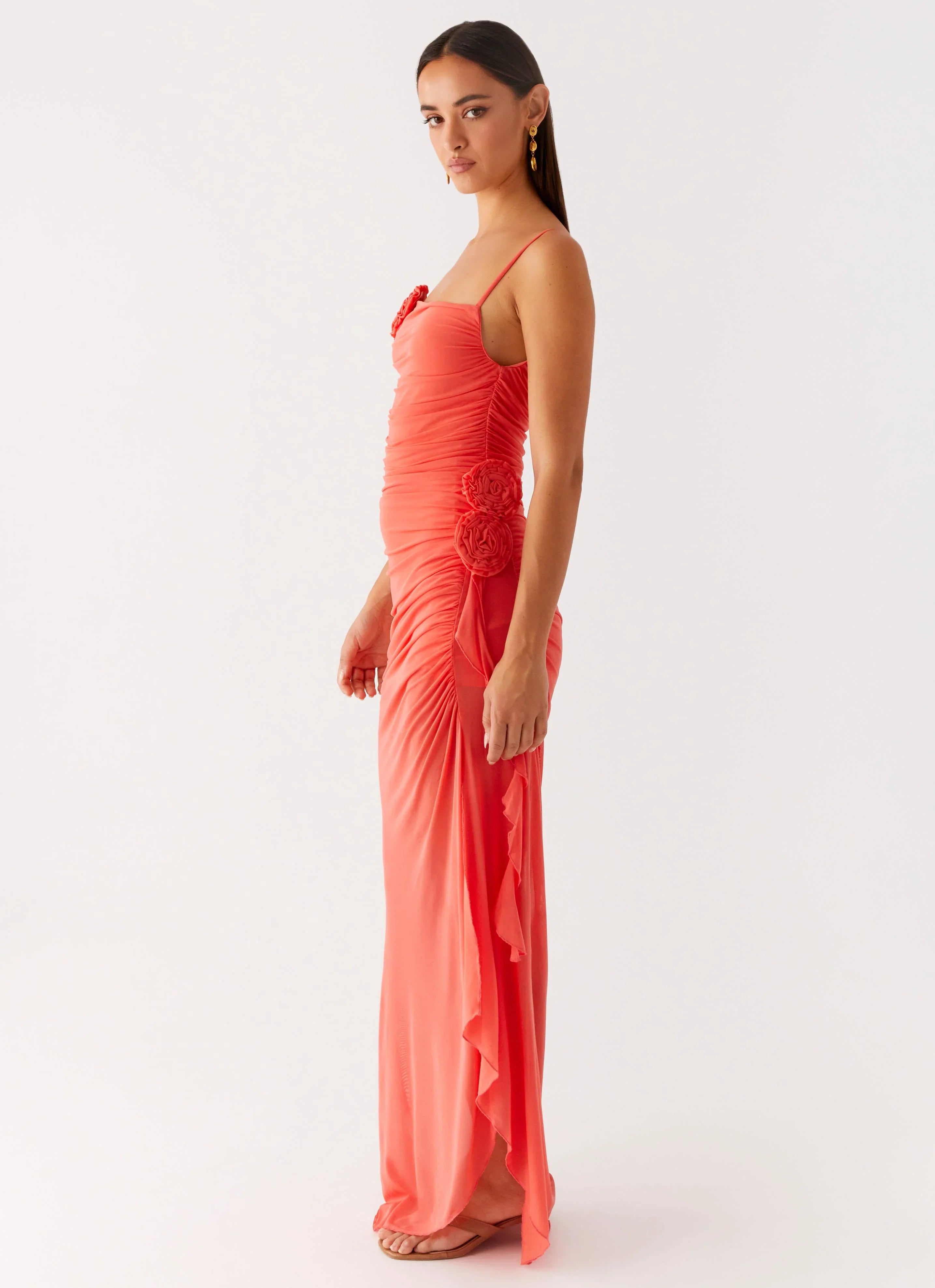 Louana Maxi Dress - Coral