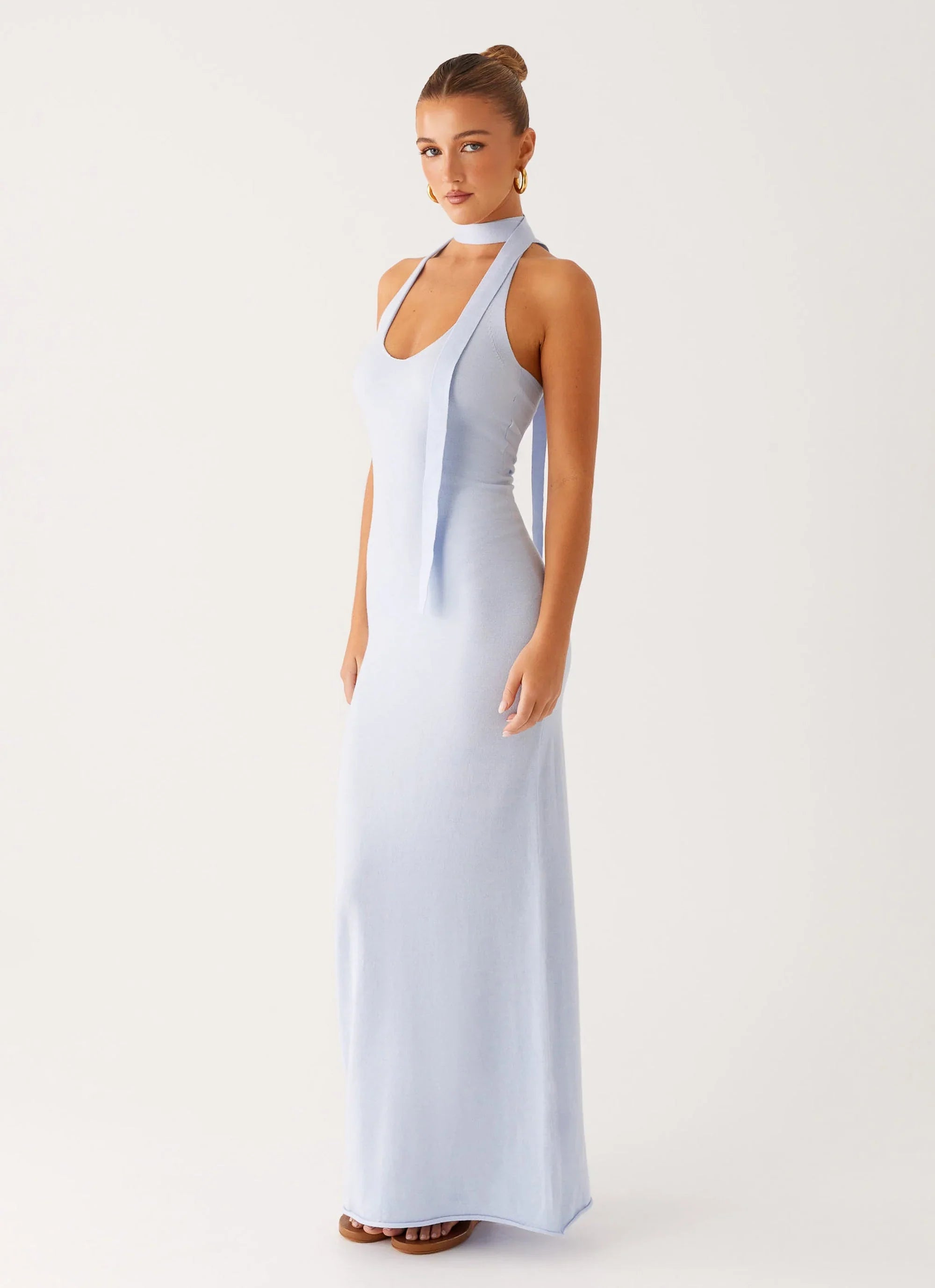 Eddie Knit Maxi Dress - Blue