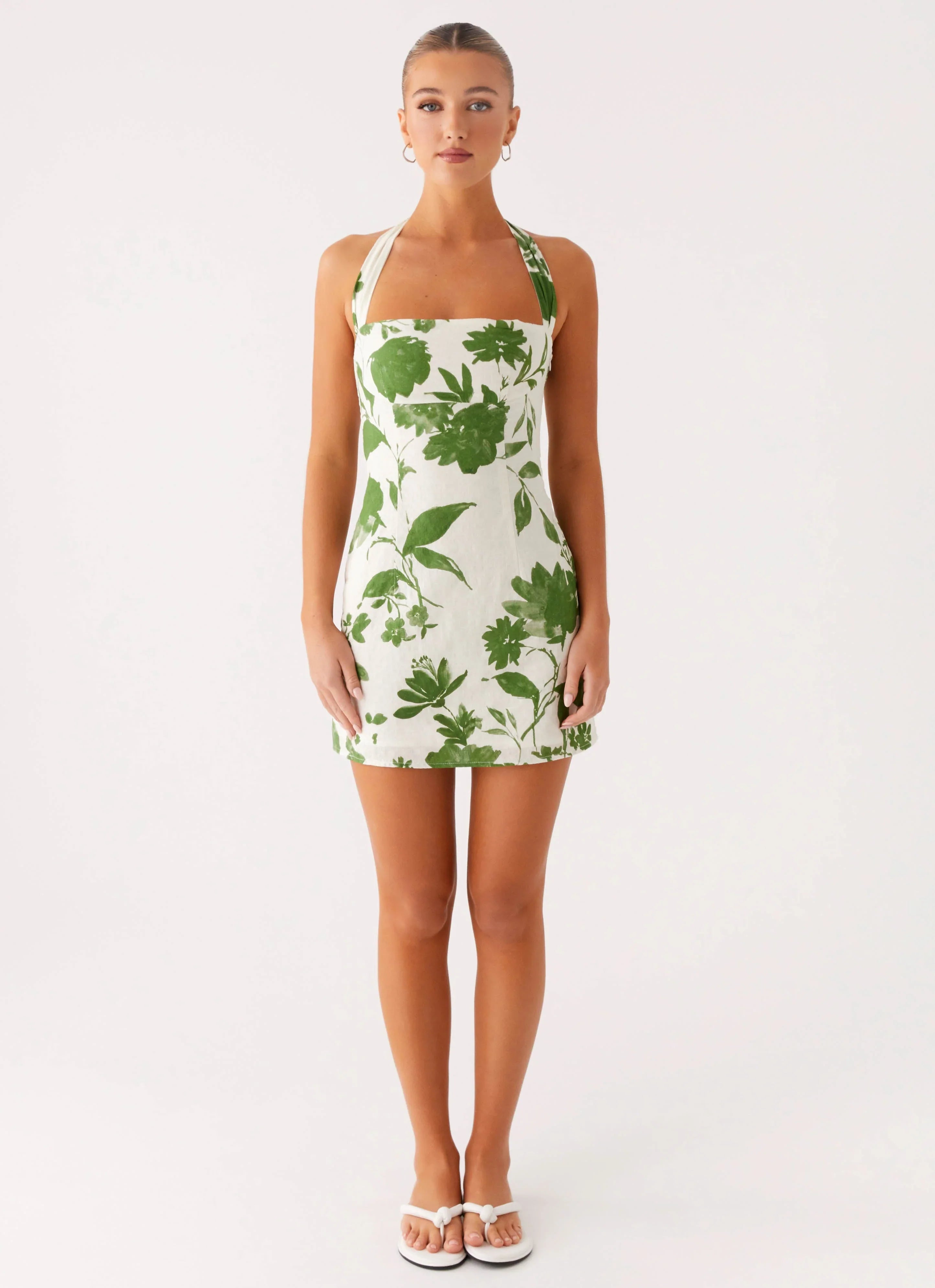 Melora Mini Dress - Verdant Bloom