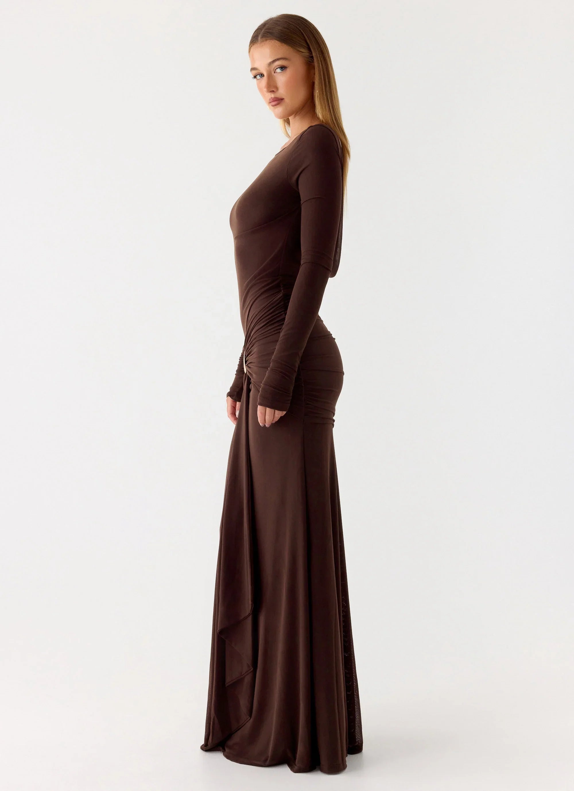Dray Maxi Dress - Chocolate