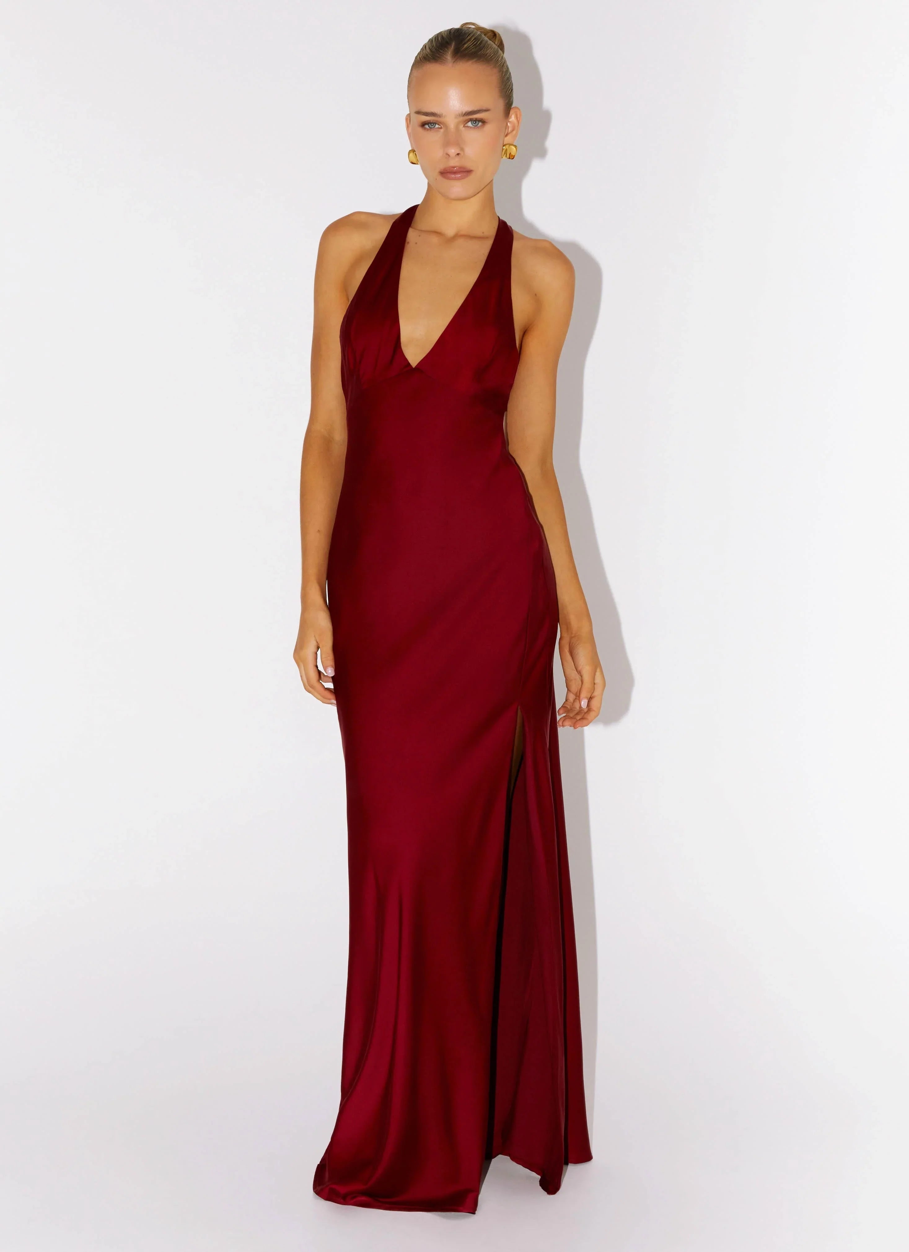 Angie Maxi Dress - Burgundy