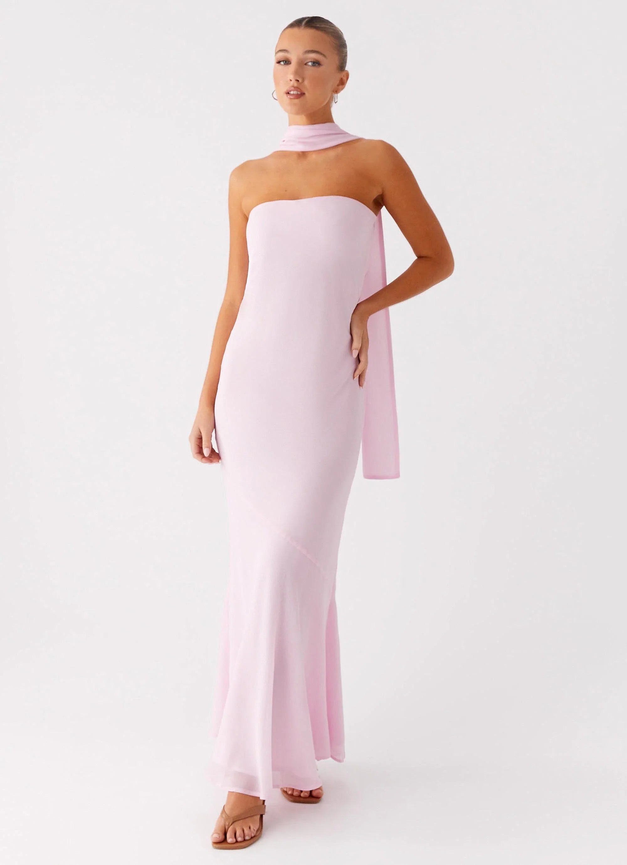 Under The Pagoda Maxi Dress - Pink