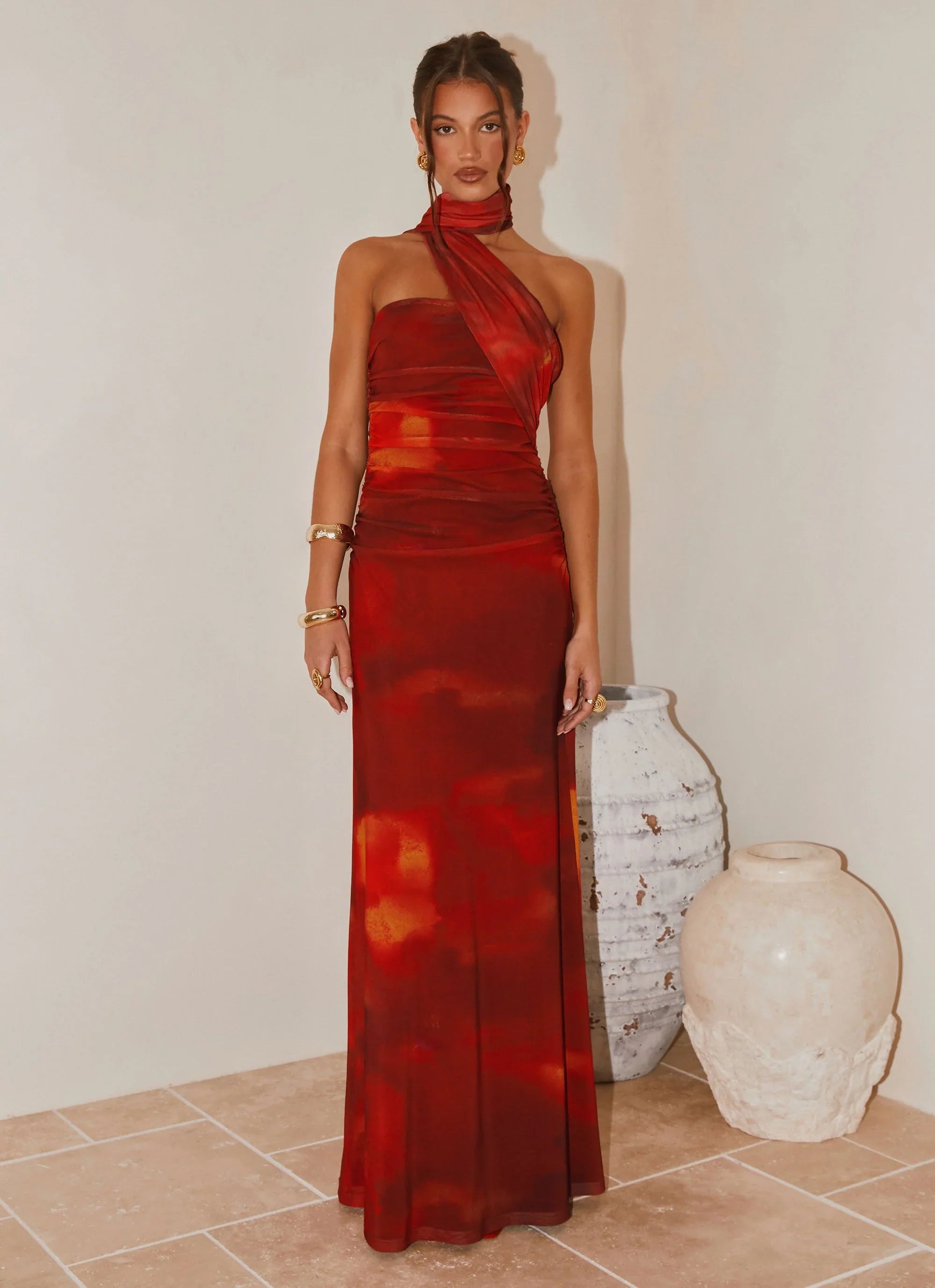 Songbird Maxi Dress - Scarlet Blur